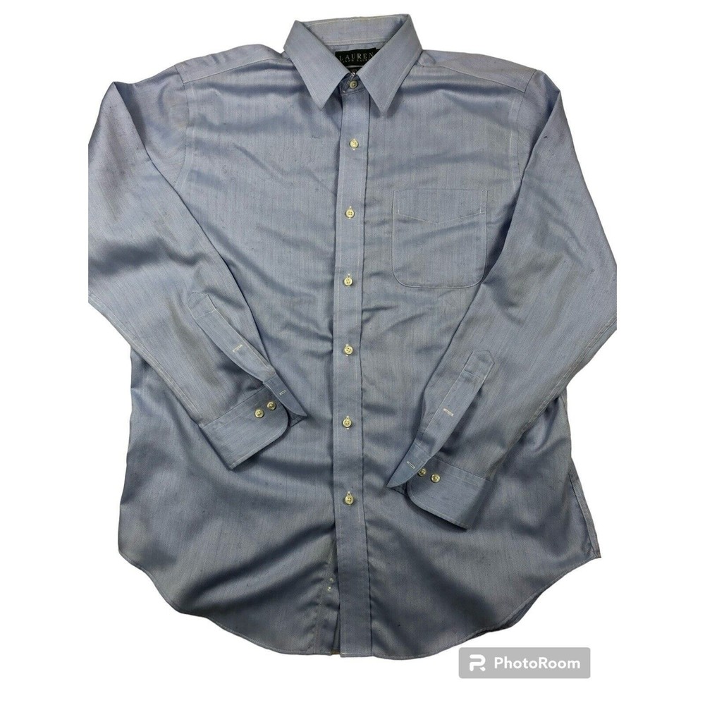 Lauren Ralph Lauren Shirt Mens 16.5-34/35 Stretch Non Iron Long Sleeve